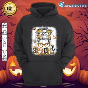Bleached One Spooky Teacher Halloween Trick or Teach hoodie