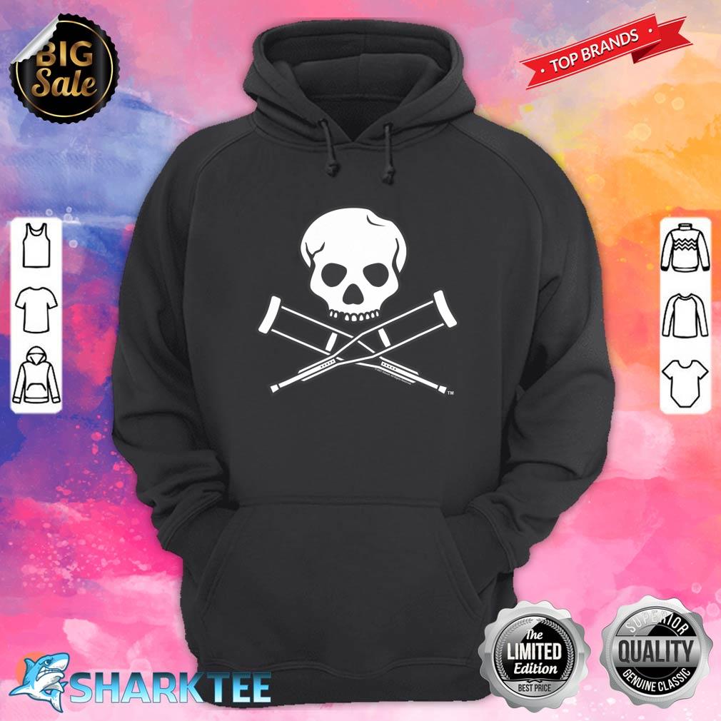 Jackass Skull And Crutches Logo hoodie