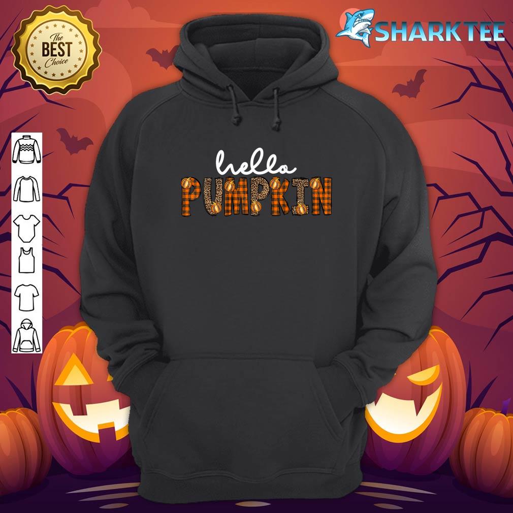 Hello Pumpkin Happy Halloween Thanksgiving Fall Men Women Premium hoodie