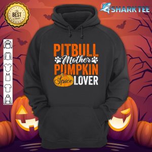 Pit Bull Dog Halloween Pumpkin Apparel Funny Autumn Women hoodie