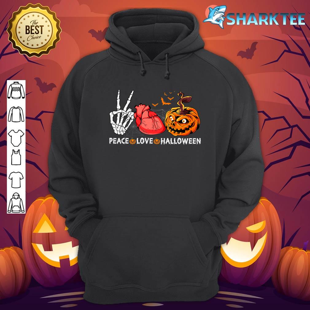 Scary Halloween Costume Peace Love Halloween hoodie