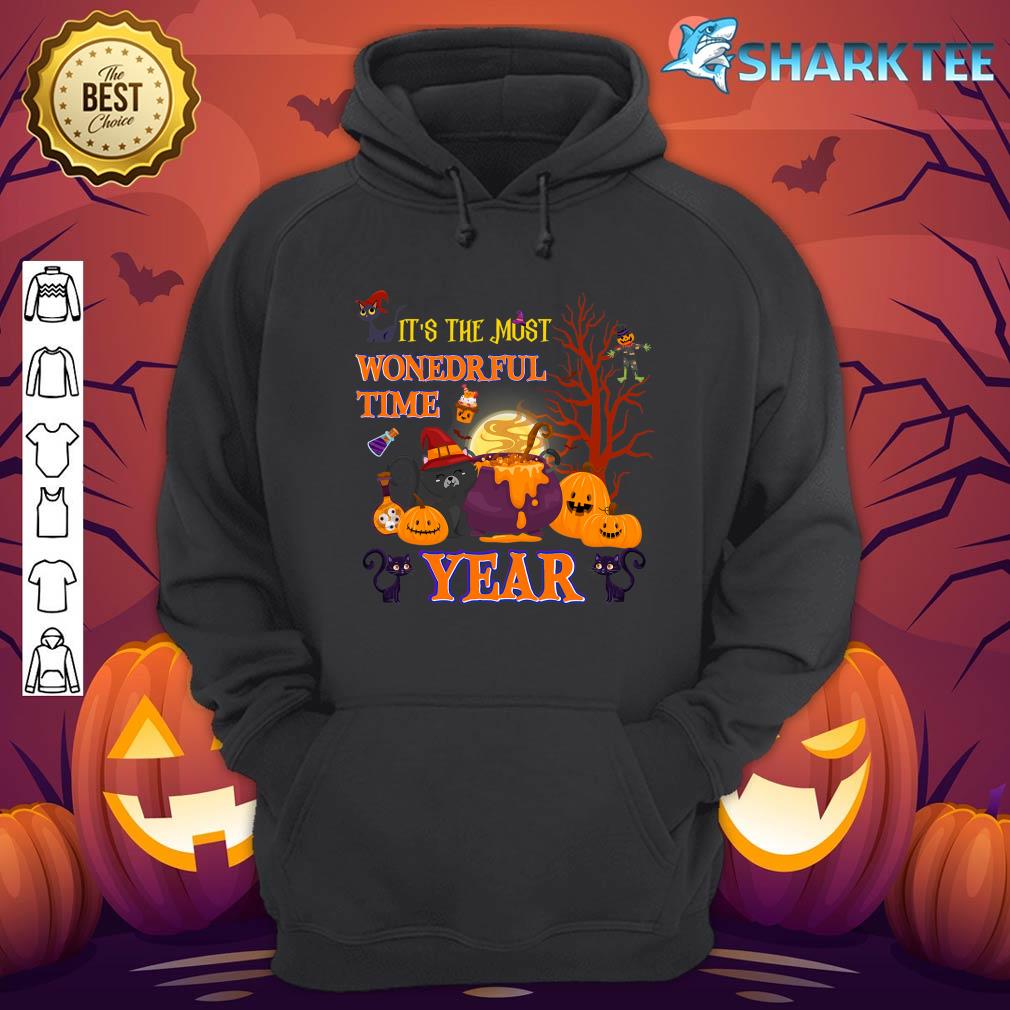 It's the Most Wonderful Time of the Year black cat Halloween hoodie