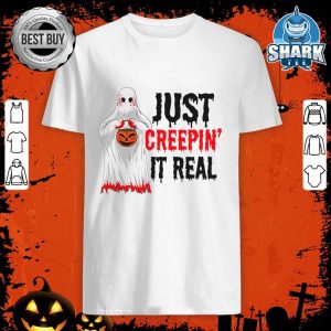Creepin It Real Design Halloween Ghost shirt
