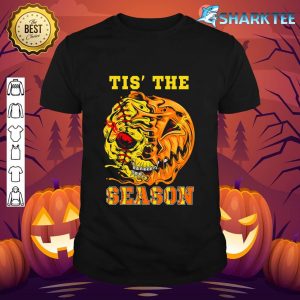 Halloween Softball Tis The Season Pumpkin Softball shirt