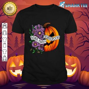 Sorta Sweet Sorta Spooky Halloween Pumpkin Flower Women Men shirt