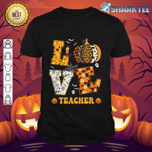 Spooky Pumpkin Love Halloween Teacher Teacher Student Kid shirt