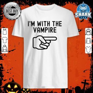 I'm With the Vampire Funny Couple Matching Halloween Costume shirt