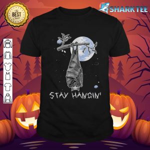 Stay Hangin Moon Bat Halloween Party shirt