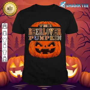 The Beerlover Pumpkin Halloween Costume Beer shirt