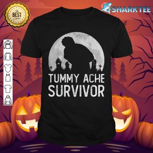 Halloween Vintage Tummy Ache Survivor Stomachache shirt