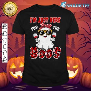 I'm Just Here For The Boos Ween Lovers Boo Ghost Halloween shirt