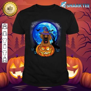 Great Dane Witch Hat Pumpkin Scary Halloween Dog Lovers shirt