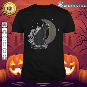 Last Minute Halloween Celestial Cat Moon shirt