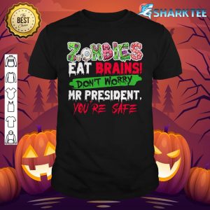 Funny Halloween Zombies Eat Brains shirt