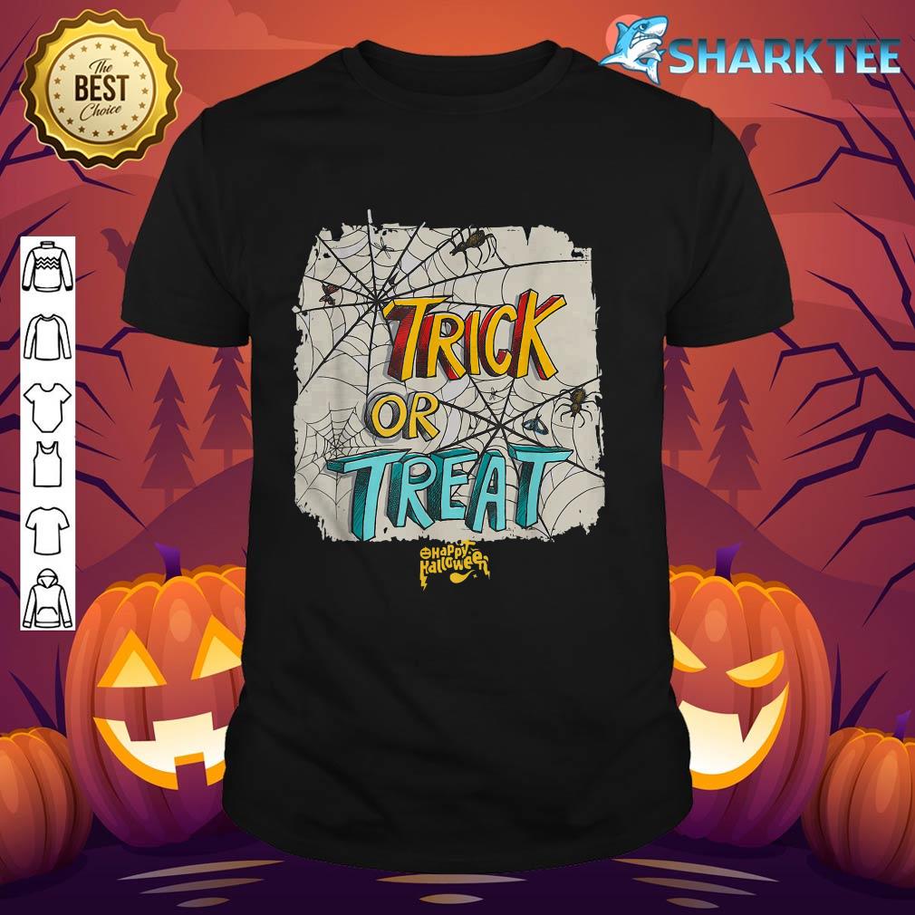 Trick Or Trick Scary Spider Night Halloween shirt