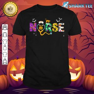 Halloween Nurse Shirt For Women Halloween Scrub Tops Nursing shirt