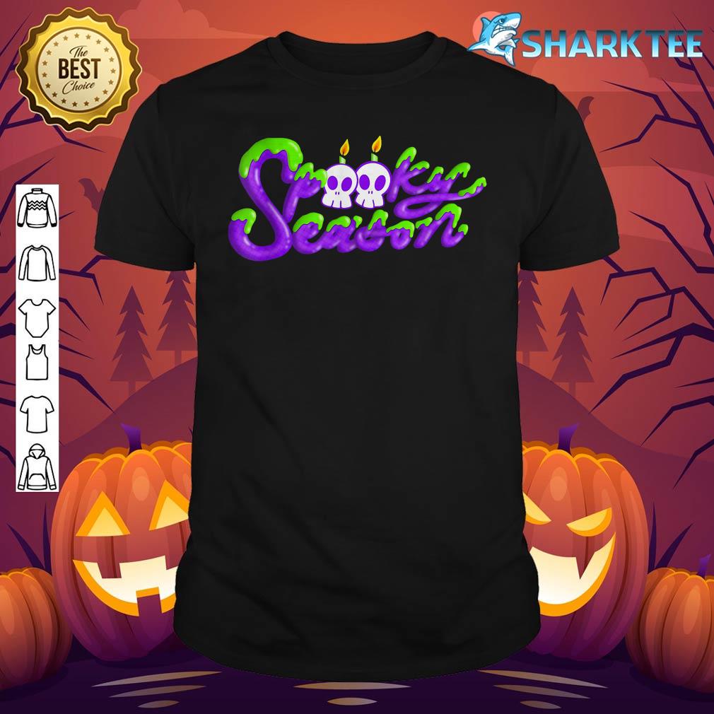 Funny Halloween Costume Spooky Season Death Halloween Skull shirt