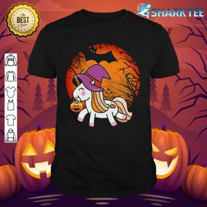 Funny Retro Halloween Gifts Cute Witchy Unicorn Girls Kids Premium shirt