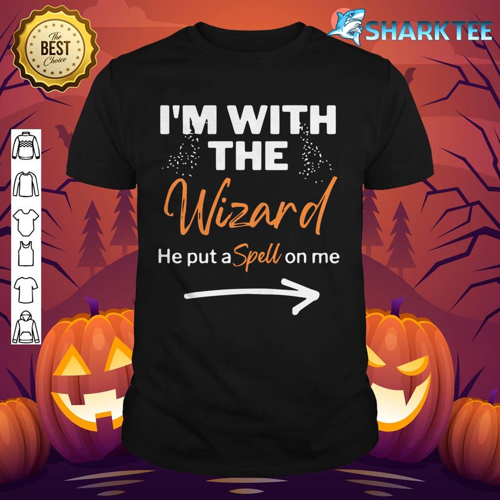 Halloween I'm With The Wizard Funny Halloween for Women shirt