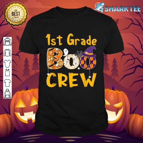 Teacher Halloween Costume Shirts, 1st Grade Boo Crew Teacher shirt