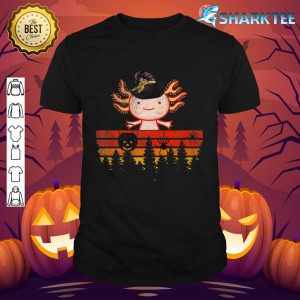 Cute Axolotl Halloween Costumes Pumpkin Vintage Boys Kids Premium shirt