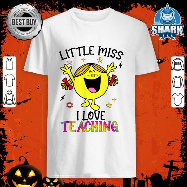 Little Miss I Love Teaching Halloween Toddlers Kids Girls shirt