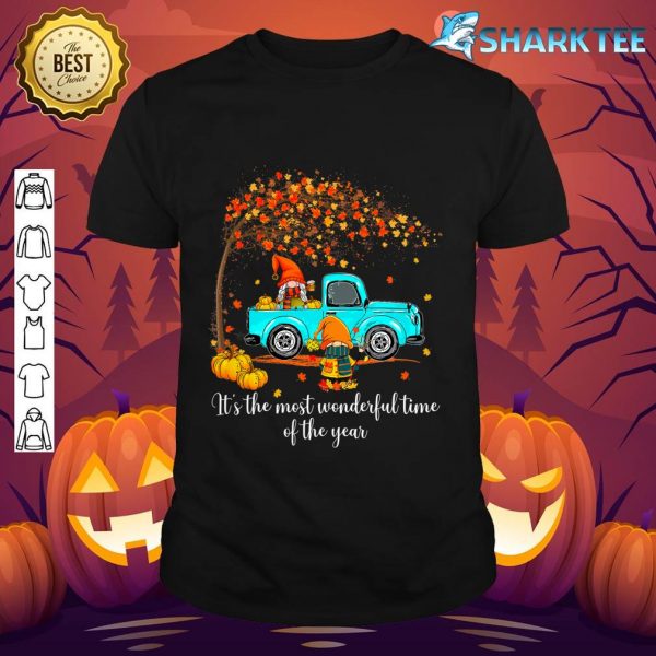 It's The Most Wonderful Time Of The Year Gnomes Autumn Fall shirt
