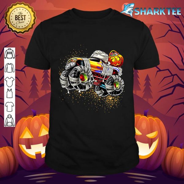Monster Truck Mummy Halloween Pumpkin Trick Or Treat shirt