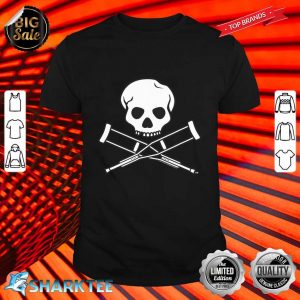 Jackass Skull And Crutches Logo shirt