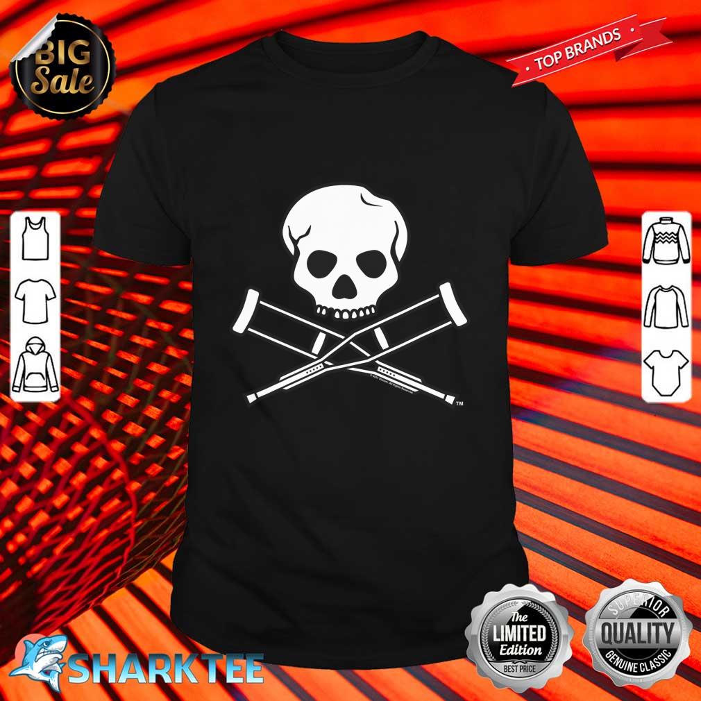 Jackass Skull And Crutches Logo shirt