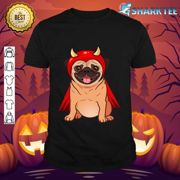 Dracula Vampire Pug Cute Dog Halloween Costume Pug-o-ween shirt