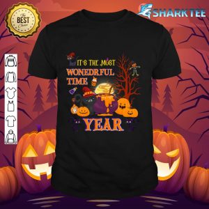 It's the Most Wonderful Time of the Year black cat Halloween shirt