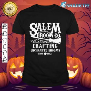 Halloween Witch Womens Salem Broom Company Premium shirt