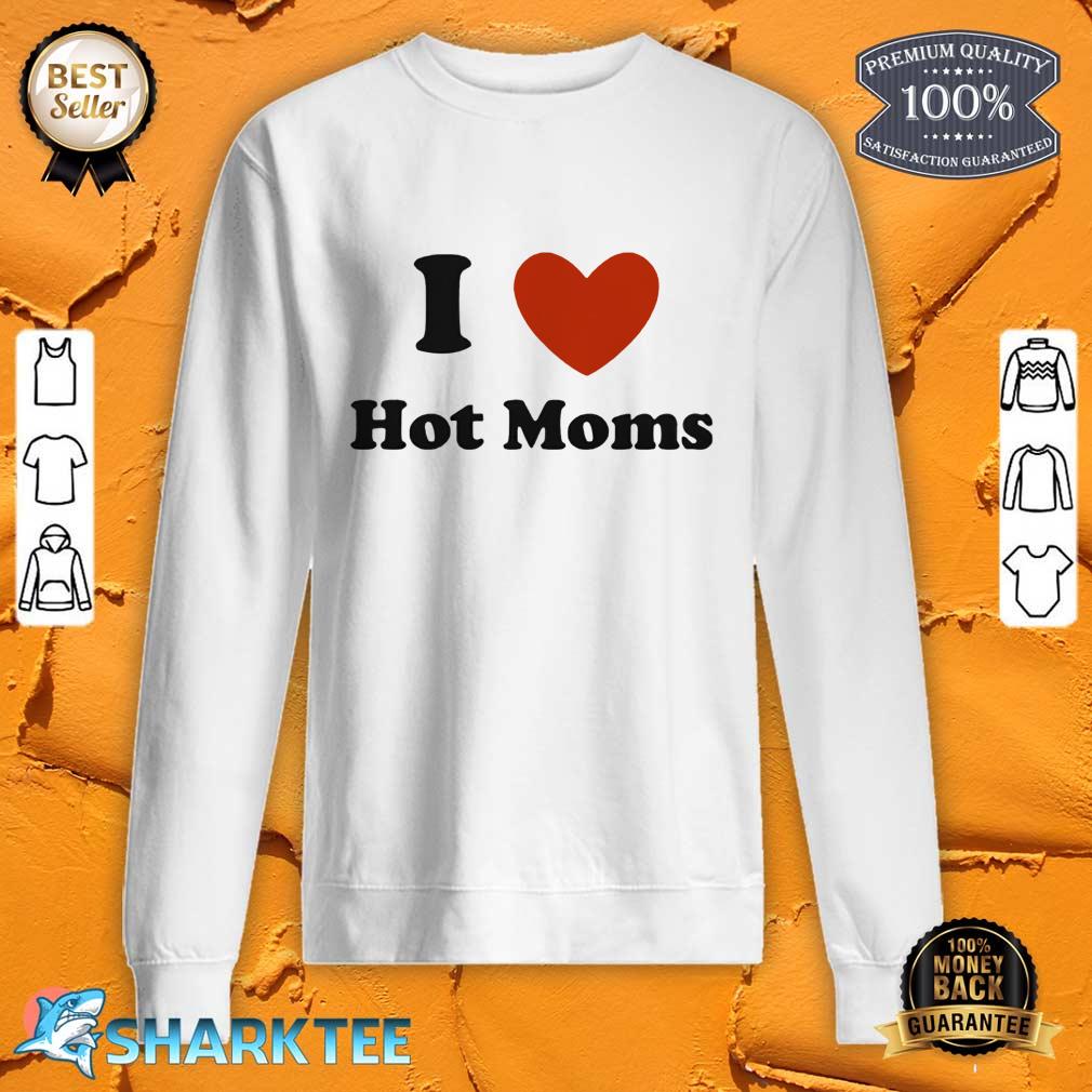 Old Glory Mens I Heart Hot Moms Short Graphic sweatshirt