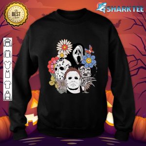 Floral Horror Characters Halloween Horror Characters sweatshirt