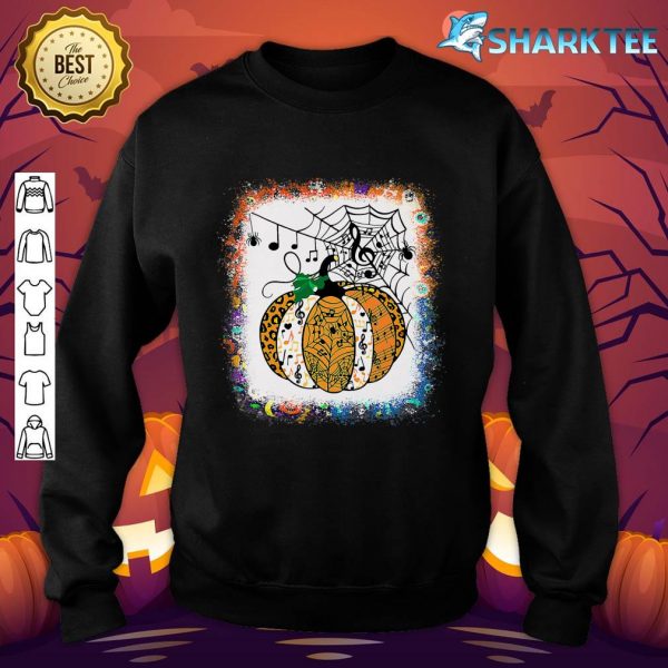 Bleached Music Teacher Pumpkin Halloween Marching Band Life sweatshirt