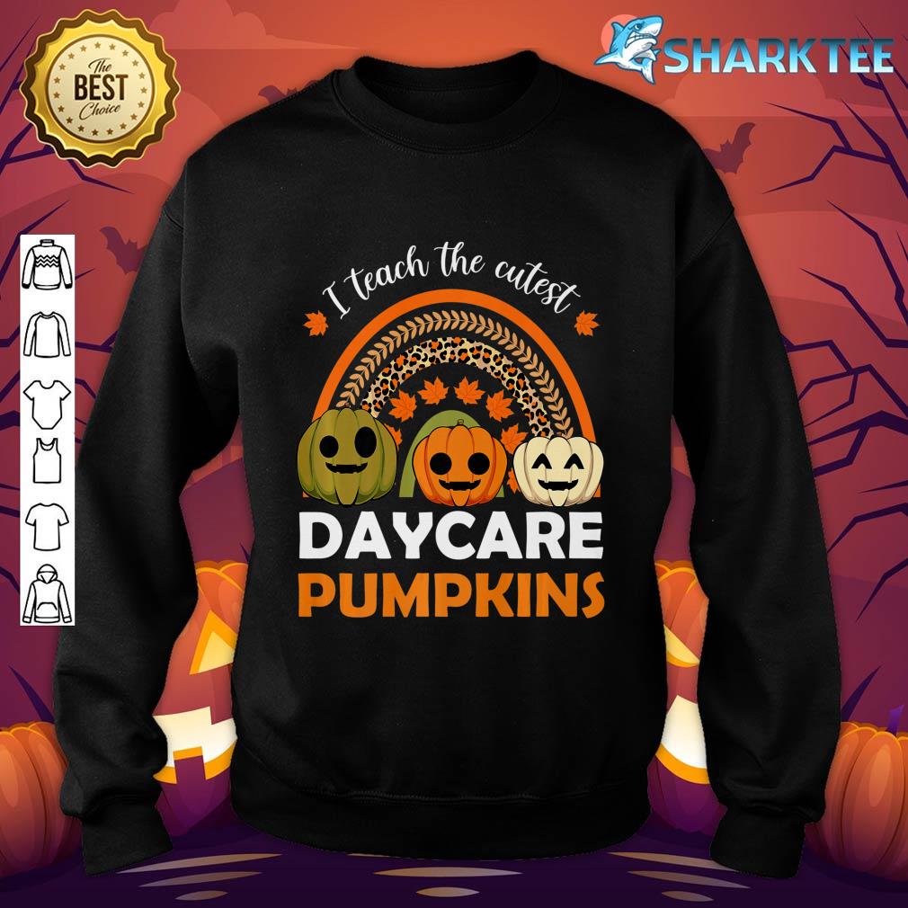 Daycare Teacher Lazy Halloween Costume Pumpkin Boho Rainbow Premium sweatshirt