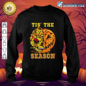 Halloween Softball Tis The Season Pumpkin Softball sweatshirt