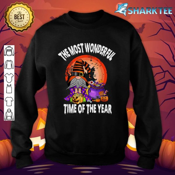 The Most Wonderful Time Of The Year Cute Halloween Gnome sweatshirt