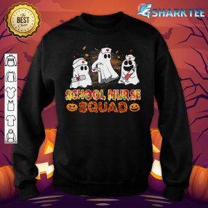 School Nurse Squad Funny Cute Ghost Halloween Pumpkin sweatshirt