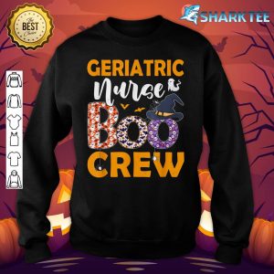 Geriatric Nurse Boo Crew Spooky Boo Ghost Halloween Costume sweatshirt