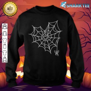 Spider Web Heart Cute Halloween Goth Premium sweatshirt