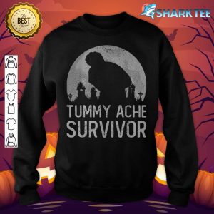 Halloween Vintage Tummy Ache Survivor Stomachache sweatshirt
