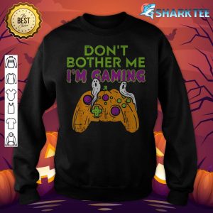 Don't Bother Me I'm Gaming Pumpkin Halloween Boys Gamer sweatshirt