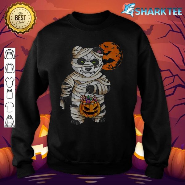 Mummy Pumpkin Halloween Panda sweatshirt