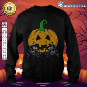 Retro Halloween Motocross Player Pumpkin Motocross Lover Premium sweatshirt