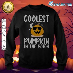 Coolest Pumpkin In The Patch Halloween Boys Girls Kids Premium sweatshirt