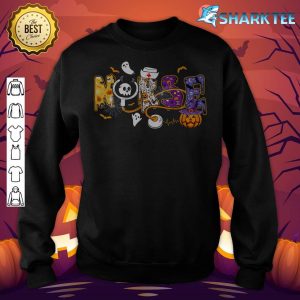 Nurse Stethospe Pumpkin Skull Witch Funny Nursing Halloween sweatshirt