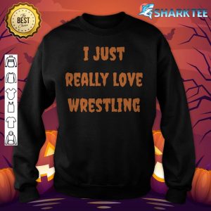 Wrestling Funny Halloween Spooky Fall Autumn Sports sweatshirt