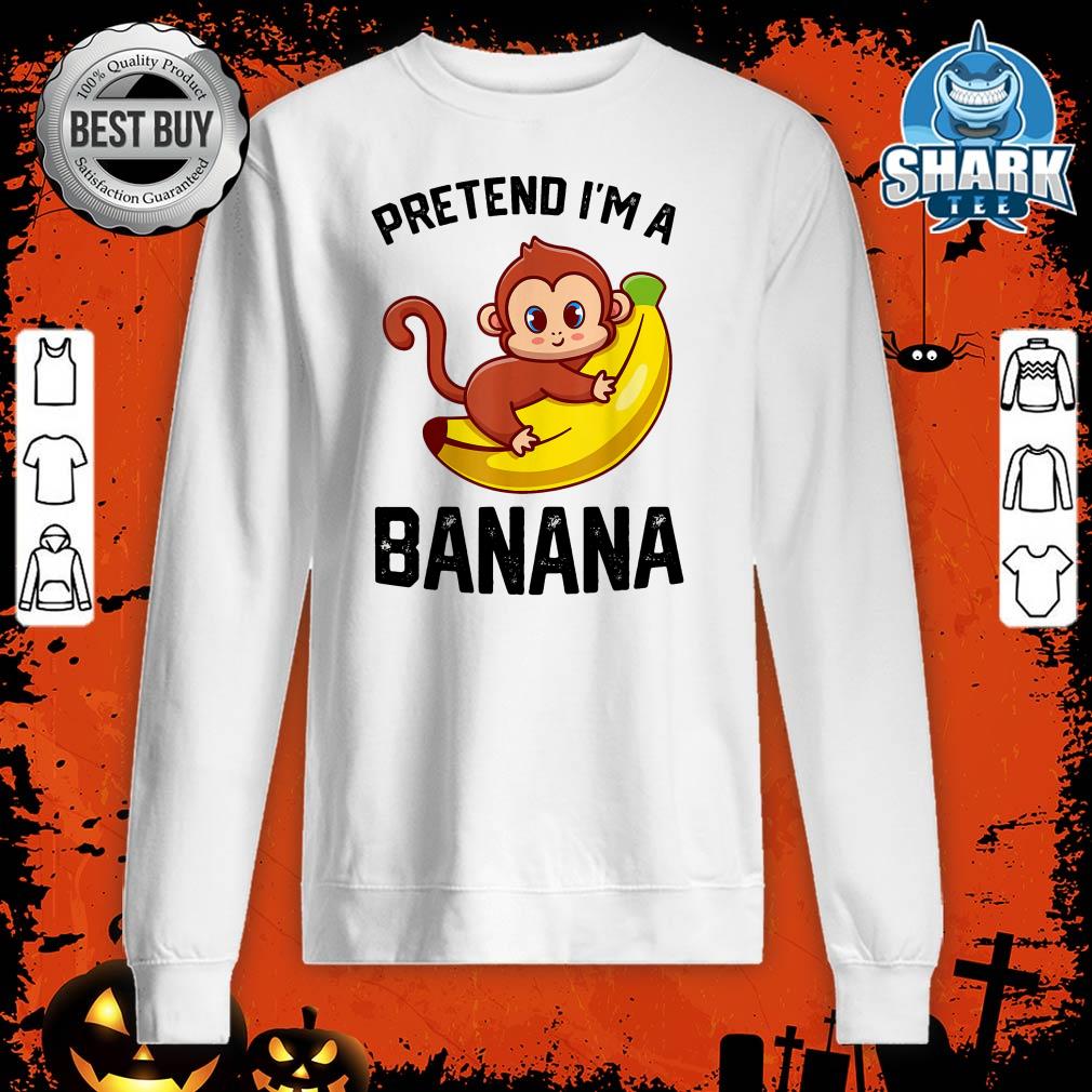 Funny Yellow Lazy Halloween Banana Costume I'm A Banana Kids sweatshirt